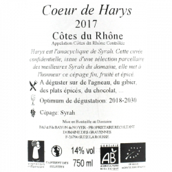 Domaine des Gravennes - Côtes du Rhône - Coeur de Harys 2017