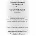 Domaine Lombard - AOC Brézème Grand Chêne 2017