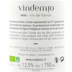 Domaine Vindemio - Mio Blanc - Vin de France Blanc du Ventoux à Mazan