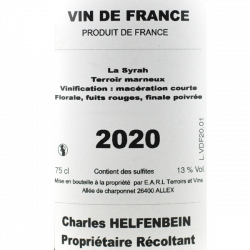 Domaine Charles Helfenbein - IGP Ardèche 2020