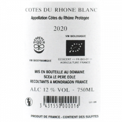 Domaine la Guicharde Gres Sauvage - Côtes du Rhône blanc 2019	