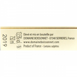 Domaine Boissonnet Exterm Saint Joseph 2019