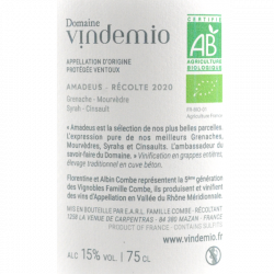 Domaine Vindemio - AOC Ventoux Rouge - Amadeus 2020