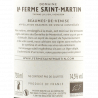 Ferme Saint Martin – Beaumes de Venise Rouge Bio – Cuvée Saint Martin 2018