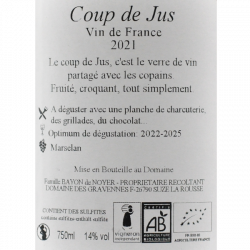 Domaine des Gravennes Coup de Jus 2021