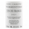 Domaine Melody Vermentino Vin de France blanc 2021