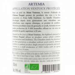 Château Pesquié Artemia 2019 - Ventoux rouge - Grand Vin de Mormoiron