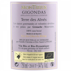 Domaine Montirius - La Tour des Ainés 2017 - Gigondas rouge bio