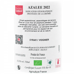 Domaine Lombard Azalée - IGP Drôme bio 2022