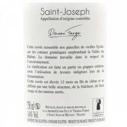 Domaine Farge Terroir de Granit – Saint Joseph rouge 2020