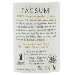 Tacsum par Jérôme Vincent du Domaine de Magord