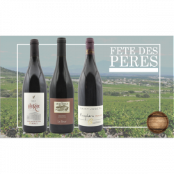 Coffret Cadeau Vin Fête des Pères - 3 bouteilles - 89€ livraison France incluse