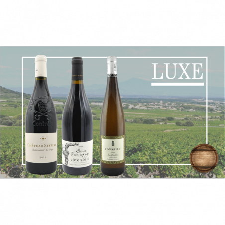 Coffret Vin de Luxe - 3 bouteilles - 99€ livraison France incluse Coffret Vin de Luxe - 3 bouteilles - 99€ livraison France incluse
