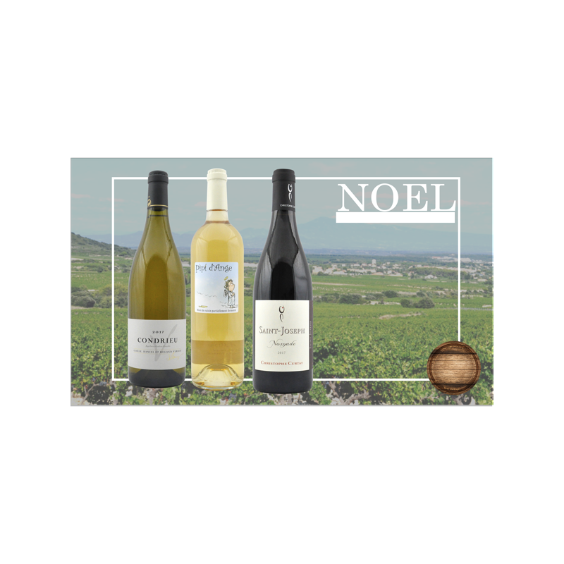 Coffret de Vin Noël - 3 bouteilles - 75€ livraison France incluse