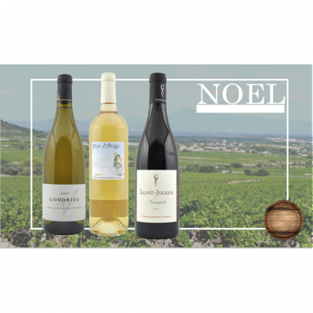 Coffret de Vin Noël - 3 bouteilles - 75€ livraison France incluse