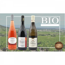 Coffret de Vin Bio - 3 bouteilles - 49€ livraison France incluse