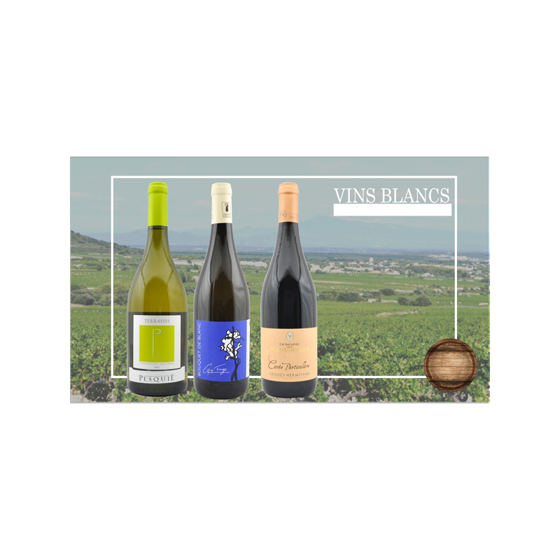 Coffret Trio Vins Blancs Du Languedoc : les 3 bouteilles de 75 cl à Prix  Carrefour