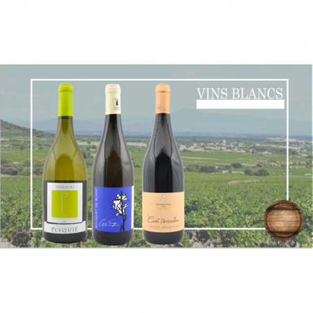 Coffret de Vin Blanc - 3 bouteilles - 49€ livraison France incluse