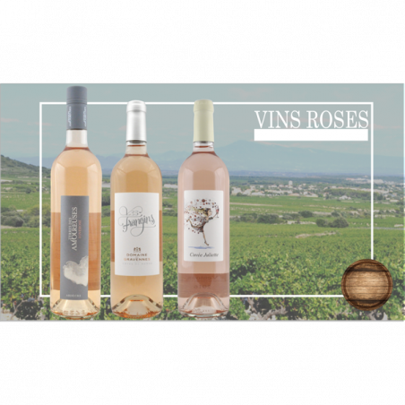 Coffret de Vin Rosé - 3 bouteilles - 39€ livraison France incluse Coffret de Vin Rosé - 3 bouteilles - 39€ livraison France incluse