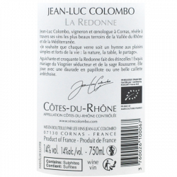 Jean Luc Colombo La Redonne 2021 - Côtes du Rhône blanc et bio