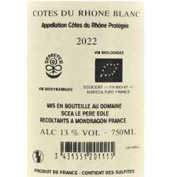 Domaine de la Guicharde Autour de la Chapelle - Côtes du Rhône blanc 2022