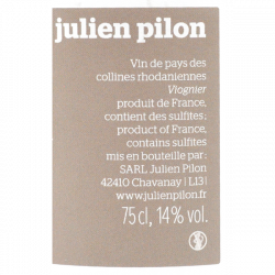 Julien Pilon Viognier 2022 - Mon Grand-Père était un limonadier