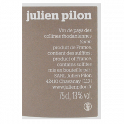 Julien Pilon Syrah De l'autre rive 2022