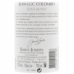 Jean Luc Colombo Les Lauves 2023 - Saint Joseph rouge