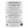 Domaine Montirius - IGP Vaucluse Bio - Le Cadet 2022