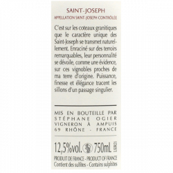 Stéphane Ogier Saint Joseph rouge Le Passage 2021