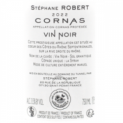 Domaine du Tunnel Cornas Vin Noir 2022