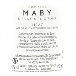 Domaine Maby Nessun Dorma Lirac 2021