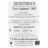 Domaine Montirius - IGP Vaucluse Bio - Les Violettes 2022
