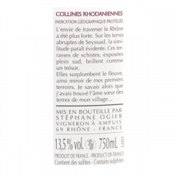 Stephane Ogier Ame Sœur – Syrah de Seyssuel 2015 – IGP Collines Rhodaniennes