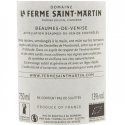 La Ferme Saint Martin Costancia - Beaumes de Venise 2021