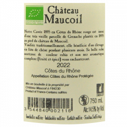 Château Maucoil 1895 - Côtes du Rhône bio