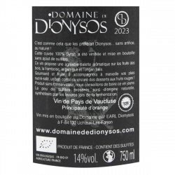 Domaine de Dionysos Toute Nue - IGP Vaucluse 2023