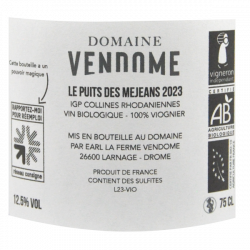 Le Puits Des Mejeans 2023 - Domaine Vendome