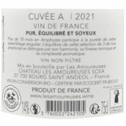 Les Amoureuses Cuvée A 2021 - Vin rouge