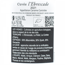 Domaine Richaud L'Ebrescade - AOC Cairanne Bio 2021
