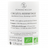 Domaine Melody Crozes Hermitage Bio - Cuvée Domaine blanc 2023