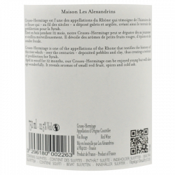 Crozes Hermitage les Alexandrins - Vin Rouge 2022