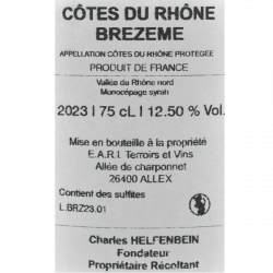 Domaine Charles Helfenbein - AOC Brezeme 2023 Rouge