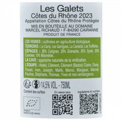 Domaine Richaud - Côtes du Rhône Bio - Terre de Galets 2023