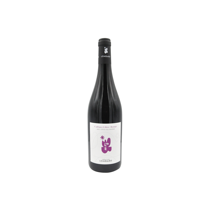 Création Lombard Culture Libre Rouge - Côtes du Rhône bio 2023