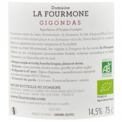 Domaine la Fourmone Gigondas bio le Fauquet 2023