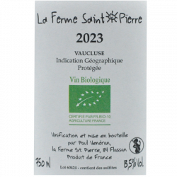 Ferme Saint-Pierre - Ventoux rouge Pepei 2023