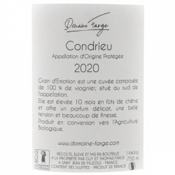 Domaine Farge Condrieu Grain d’Emotion 2020