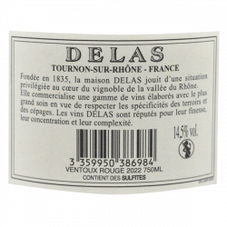 Delas Ventoux rouge 2022