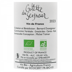 La Goutte du Seigneur blanc 2021 - Vin bio
